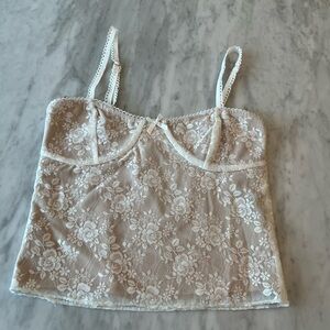 Edikted Cream Lace Camisole Top